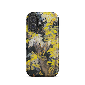 Blossoming Acacia - Vincent Van Gogh Phone Case Iphone 16 / Matte Yellow-leafed Phone Case Gogh’s Blossoming Acacia, Sunlit Blossoms Flare,