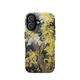 Blossoming Acacia - Vincent Van Gogh Phone Case Iphone 17 / Matte Yellow Floral Iphone Case Black Gray Accents Gogh’s Blossoming Acacia,