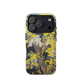 Blossoming Acacia - Vincent Van Gogh Phone Case Iphone 17 Pro / Matte Yellow Floral Iphone 12 Pro Max Case Black Gogh’s Blossoming Acacia,