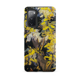 Blossoming Acacia - Vincent Van Gogh Samsung Case, Galaxy S20 Fe / Matte, Black Phone Case Vibrant Yellow Floral Design
