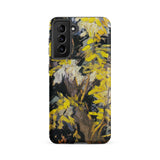 Blossoming Acacia - Vincent Van Gogh Samsung Case, Galaxy S21 Fe / Matte, Smartphone Case Vibrant Impressionistic Painting Tree Yellow