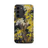 Blossoming Acacia - Vincent Van Gogh Samsung Case, Galaxy S23 Plus / Matte, Black Smartphone Case Vibrant Yellow Brown Abstract Art