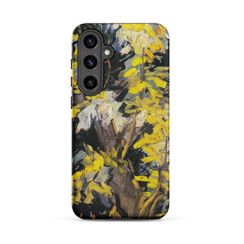 Blossoming Acacia - Vincent Van Gogh Samsung Case, Galaxy S24 Plus / Matte, Smartphone Case Vibrant Impressionistic-style Yellow Floral