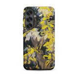 Blossoming Acacia - Vincent Van Gogh Samsung Case, Galaxy S25 Plus / Matte, Smartphone Case Vibrant Impressionistic Painting Yellow Flowers