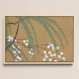 Blossoms from Momoyogusa - Kamisaka Sekka Art Print / Canvas, 17x12’’ / A3 / Natural Frame, Posters Prints & Visual Artwork, Toby Leon