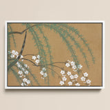 Blossoms from Momoyogusa - Kamisaka Sekka Art Print / Canvas, 17x12’’ / A3 / White Frame, Posters Prints & Visual Artwork, Toby Leon