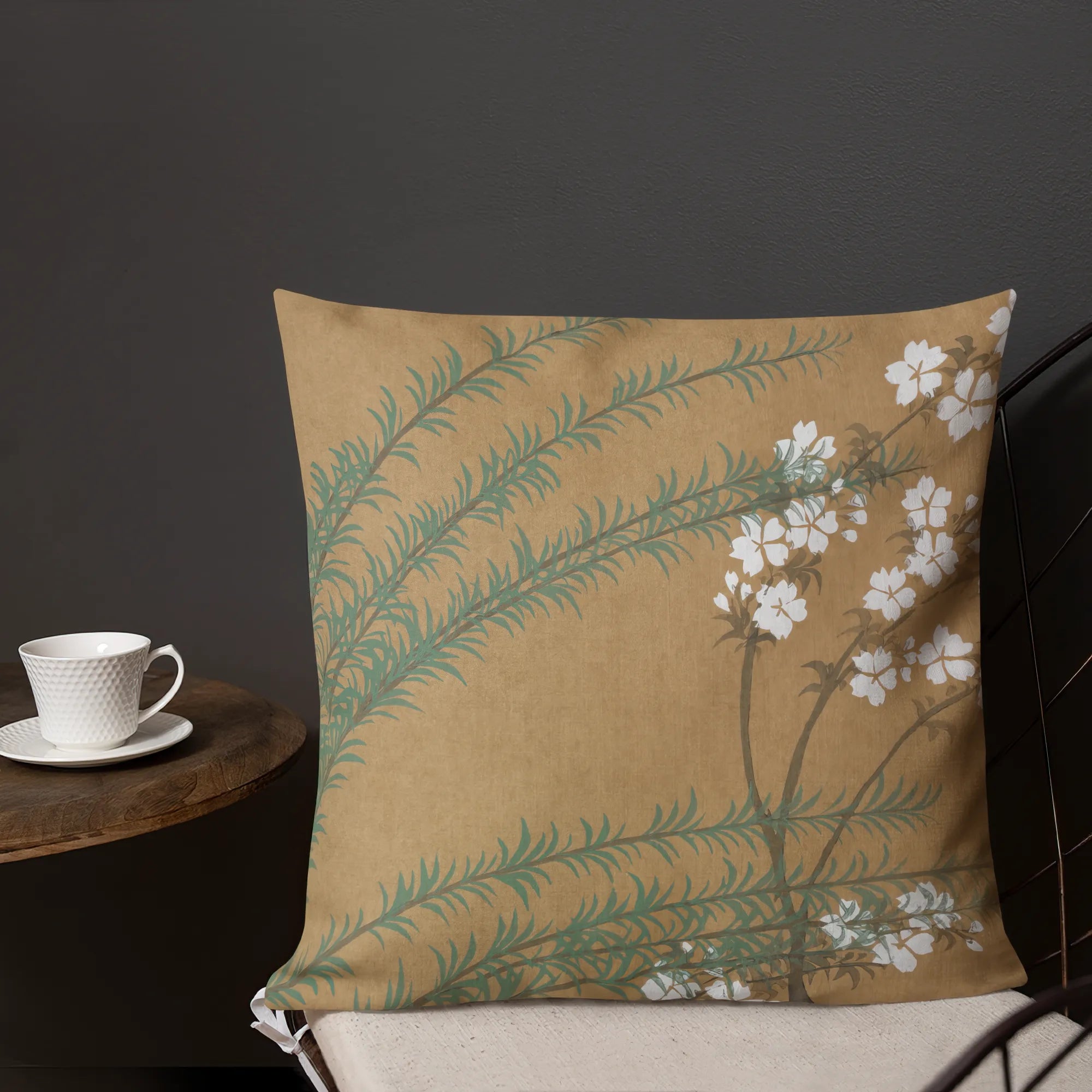 Blossoms From Momoyogusa By Kamisaka Sekka Cushion - Throw Pillows - Aesthetic Art