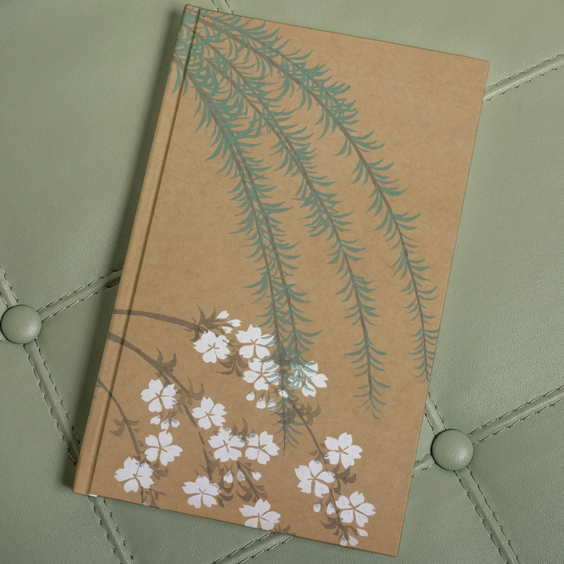 Blossoms From Momoyogusa By Kamisaka Sekka Hardback Journal - Notebooks & Notepads - Aesthetic Art