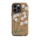 Blossoms from Momoyogusa - Kamisaka Sekka Iphone Case, 14 Pro Max / Matte, Floral-patterned Phone Case