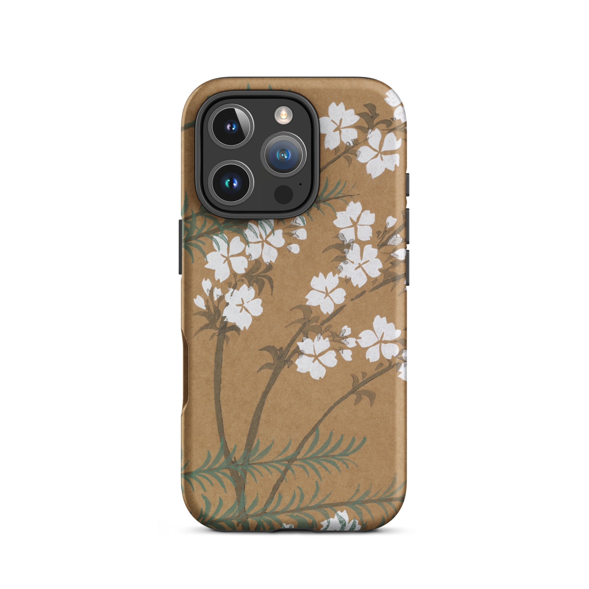 Blossoms from Momoyogusa - Kamisaka Sekka Iphone Case, 16 Pro / Matte, Floral-patterned Smartphone Case