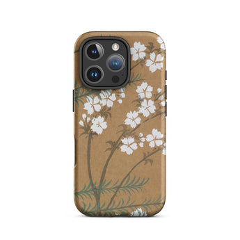 Blossoms from Momoyogusa - Kamisaka Sekka Iphone Case, 16 Pro / Matte, Floral-patterned Smartphone Case