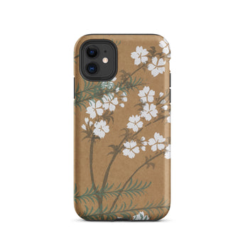 Blossoms from Momoyogusa - Kamisaka Sekka Phone Case Iphone 11 / Matte Floral-patterned, Timeless Rinpa Artistry Mobile Cases