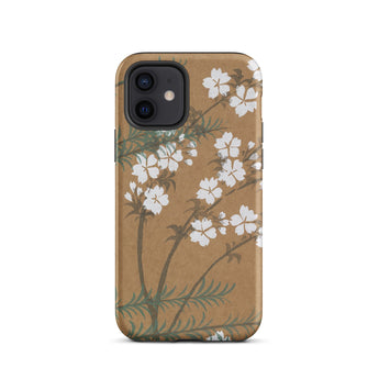 Blossoms from Momoyogusa - Kamisaka Sekka Phone Case Iphone 12 / Matte Floral-patterned, Timeless Rinpa Artistry Mobile Cases