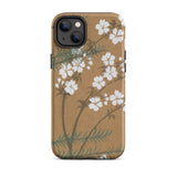 Blossoms from Momoyogusa - Kamisaka Sekka Phone Case Iphone 14 Plus / Matte Floral-patterned, Timeless Rinpa Artistry Mobile Cases
