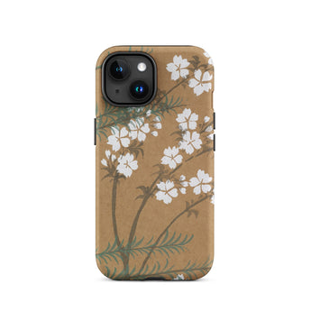 Blossoms from Momoyogusa - Kamisaka Sekka Phone Case Iphone 15 / Matte Floral-patterned, Timeless Rinpa Artistry Mobile Cases