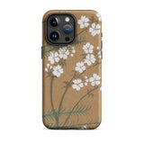 Blossoms from Momoyogusa - Kamisaka Sekka Phone Case Iphone 15 Pro Max / Matte Floral-patterned, Timeless Rinpa Artistry Mobile Cases