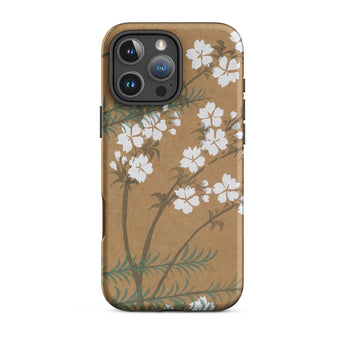 Blossoms from Momoyogusa - Kamisaka Sekka Phone Case Iphone 16 Pro Max / Matte Floral-patterned, Timeless Rinpa Artistry Mobile Cases