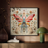 Blue Ball Damselfly - Alien Species Taxonomy Art Print / Canvas, Blue Ball Damselfly, Ball Damselfly Print, Revolutionizes Xenozoological