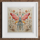 Blue Ball Damselfly - Alien Species Taxonomy Art Print, Colorful Symmetrical Insect Artwork Central Butterfly Moth Intricate