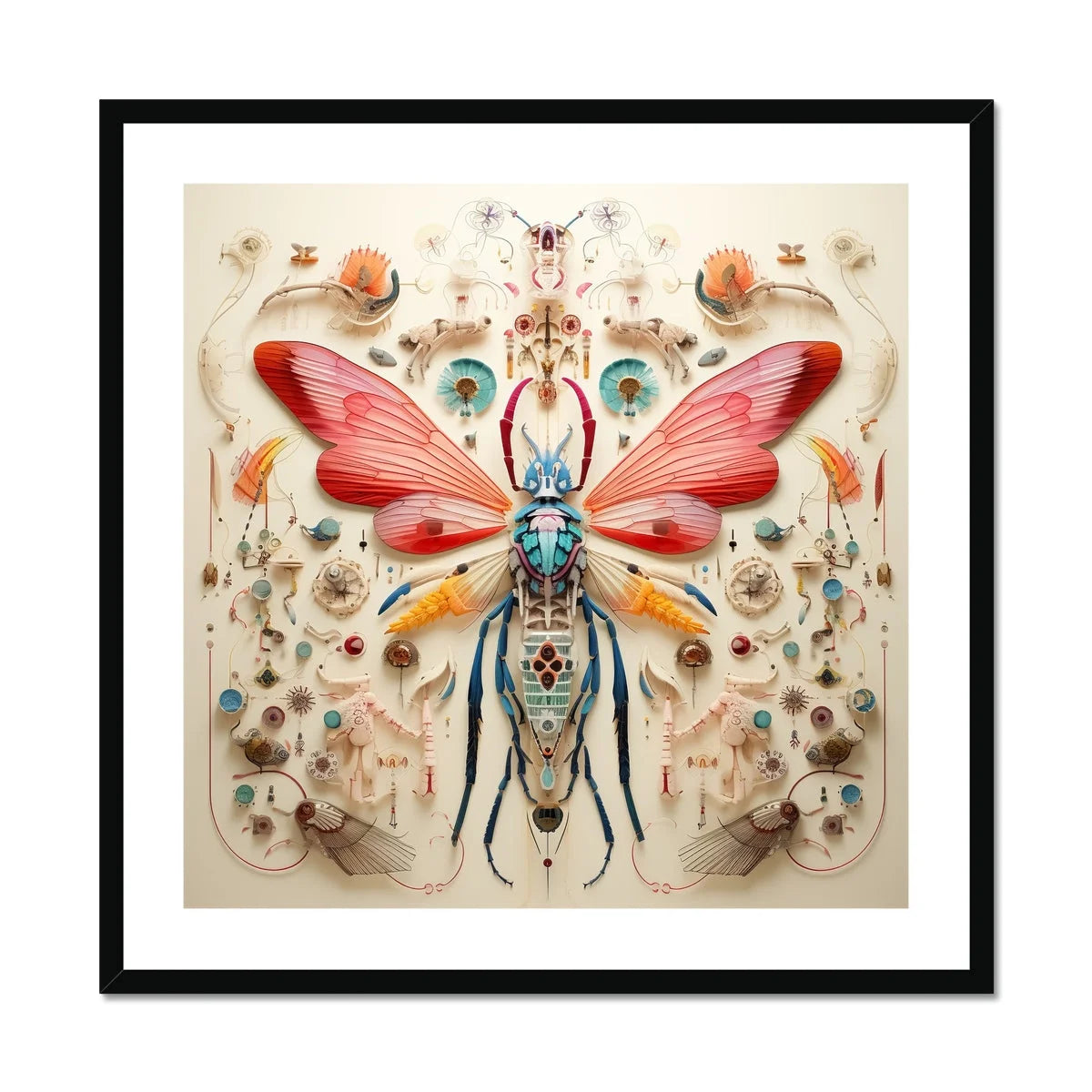 Blue Ball Damselfly - Alien Species Taxonomy Art Print