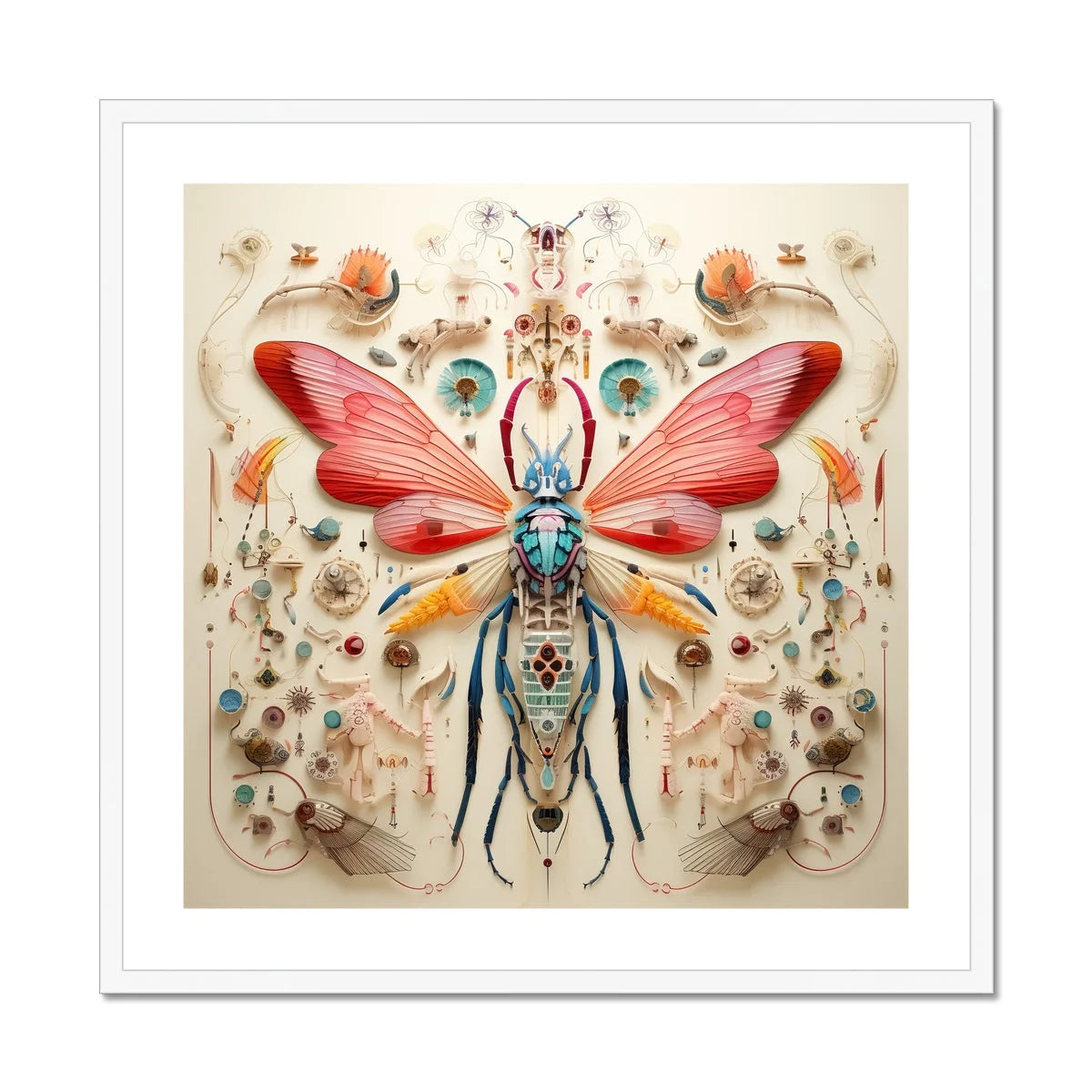 Blue Ball Damselfly - Alien Species Taxonomy Art Print