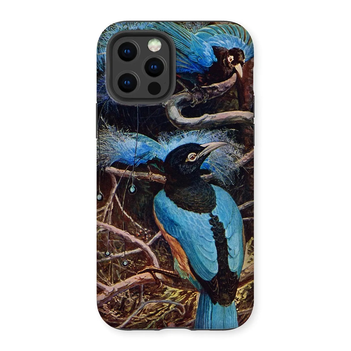 Blue Bird Of Paradise Aesthetic Phone Case - Henry Johnston - Iphone 12 Pro / Matte - Mobile Phone Cases - Aesthetic Art