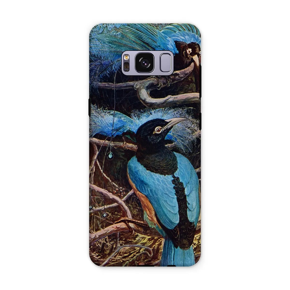 Blue Bird Of Paradise Aesthetic Phone Case - Henry Johnston - Samsung Galaxy S8 Plus / Matte - Mobile Phone Cases