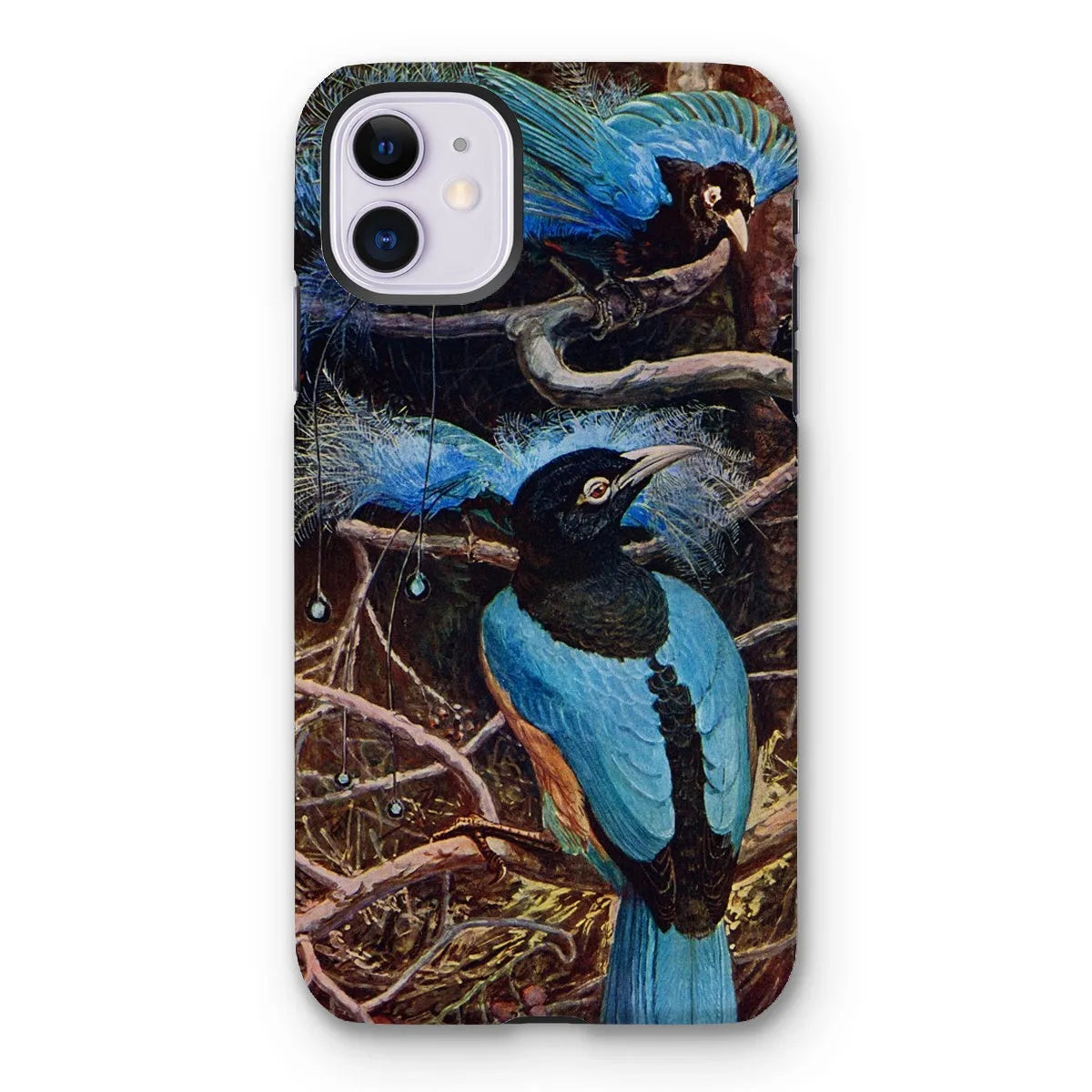 Blue Bird Of Paradise Aesthetic Phone Case - Henry Johnston - Iphone 11 / Matte - Mobile Phone Cases - Aesthetic Art