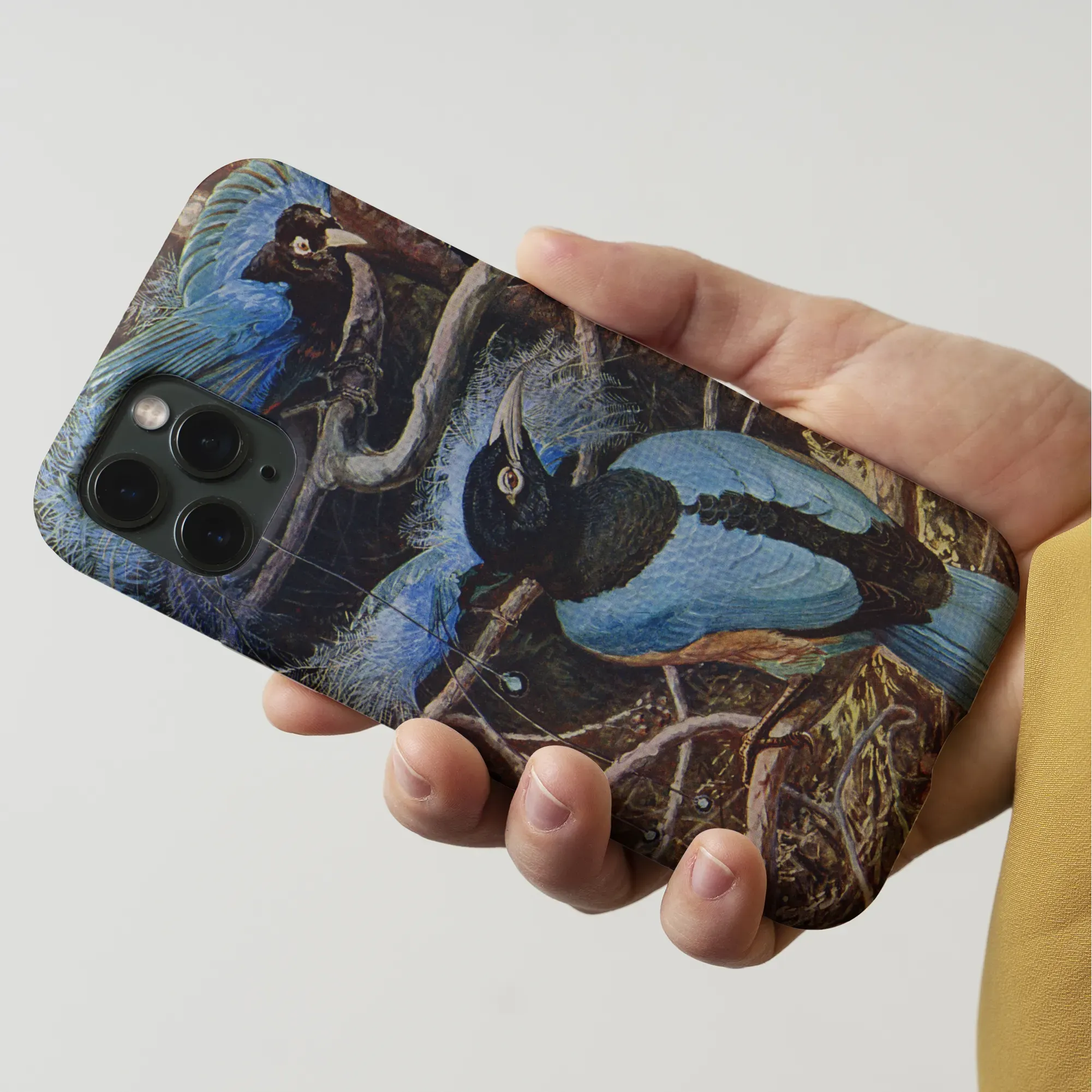 Blue Bird Of Paradise Aesthetic Phone Case - Henry Johnston - Mobile Phone Cases - Aesthetic Art