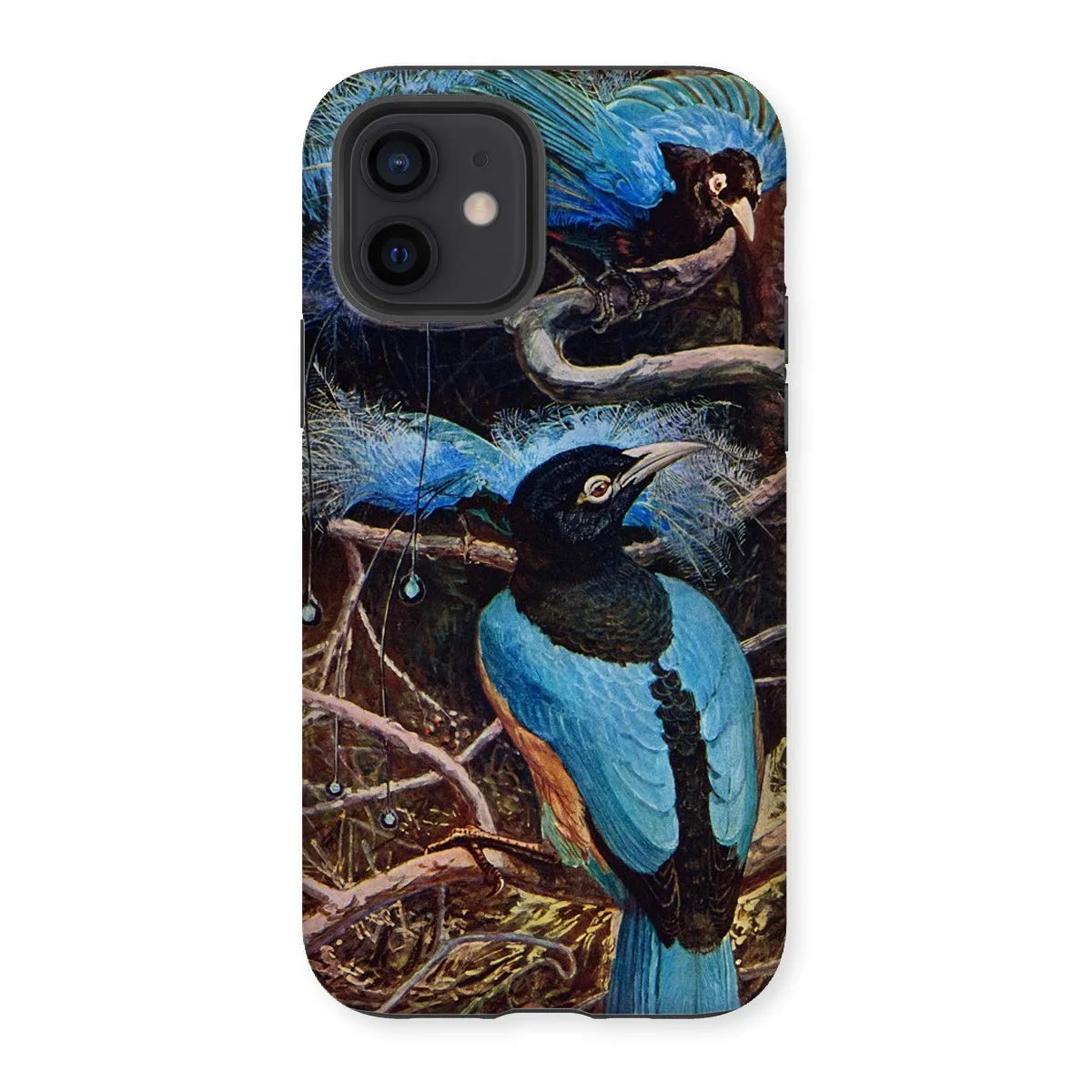 Blue Bird Of Paradise Aesthetic Phone Case - Henry Johnston - Iphone 12 / Matte - Mobile Phone Cases - Aesthetic Art