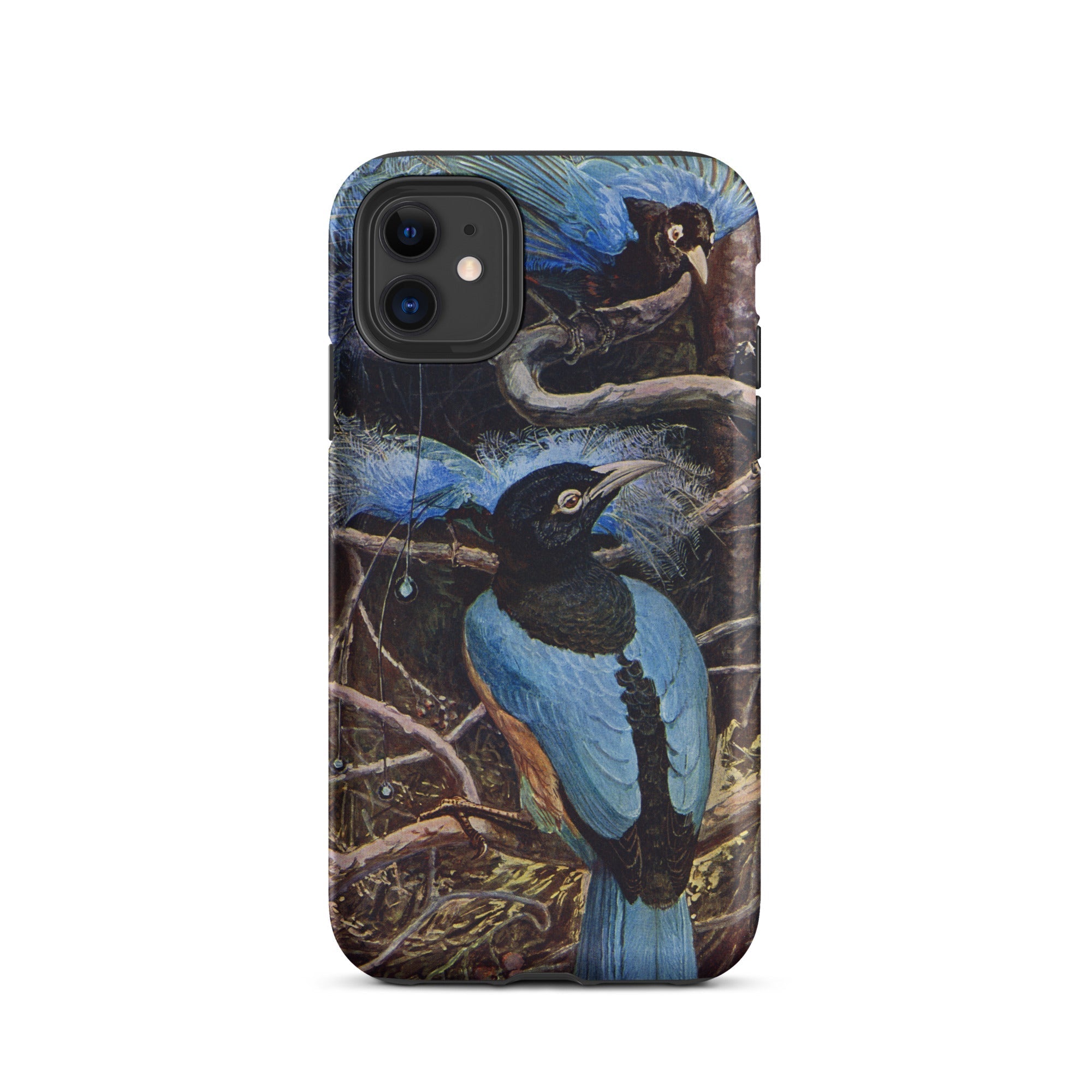Blue Bird of Paradise Henry Johnston Iphone Case, 11 / Matte, Bird Themed Phone Case