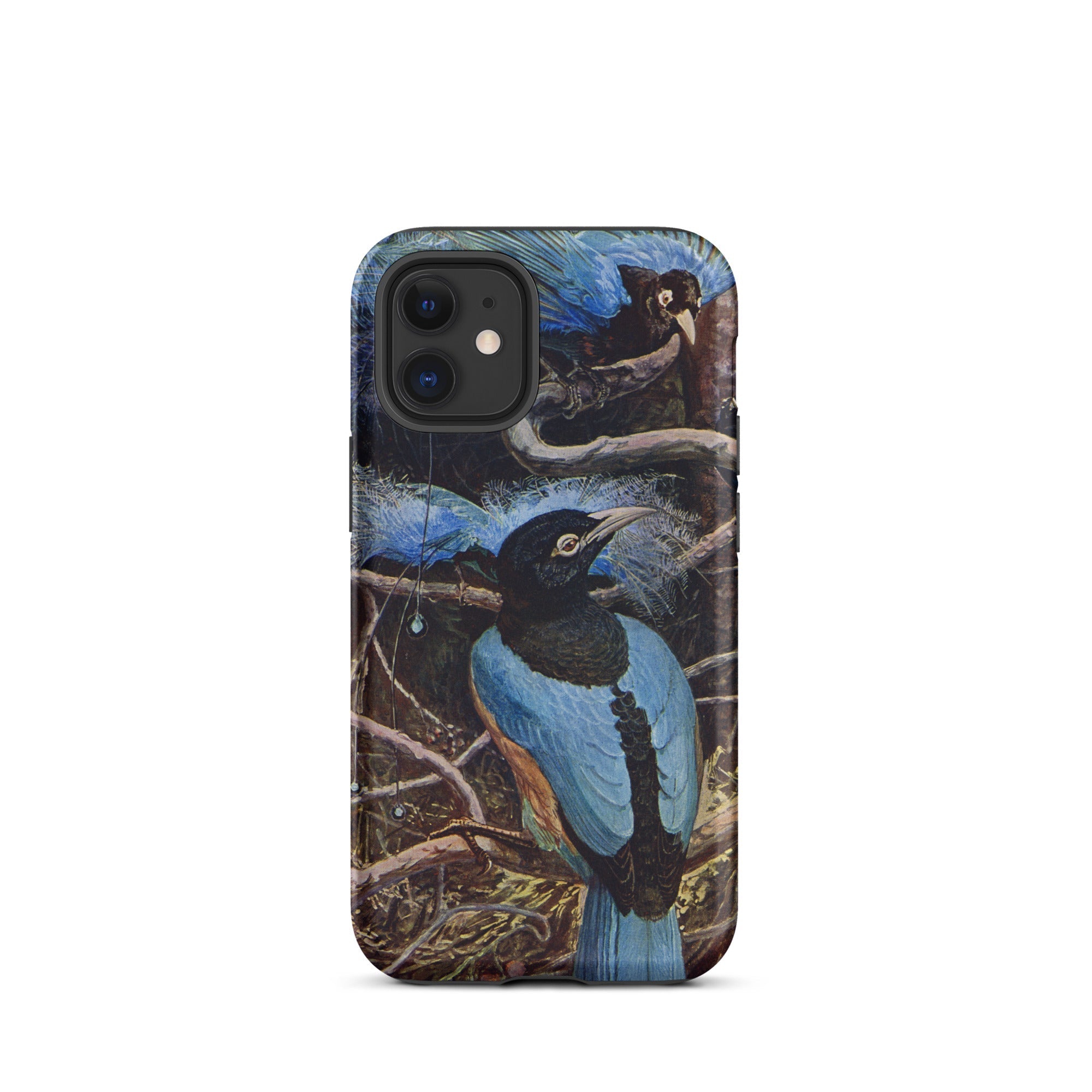 Blue Bird of Paradise Henry Johnston Iphone Case, 12 Mini / Matte, Bird Themed Phone Case