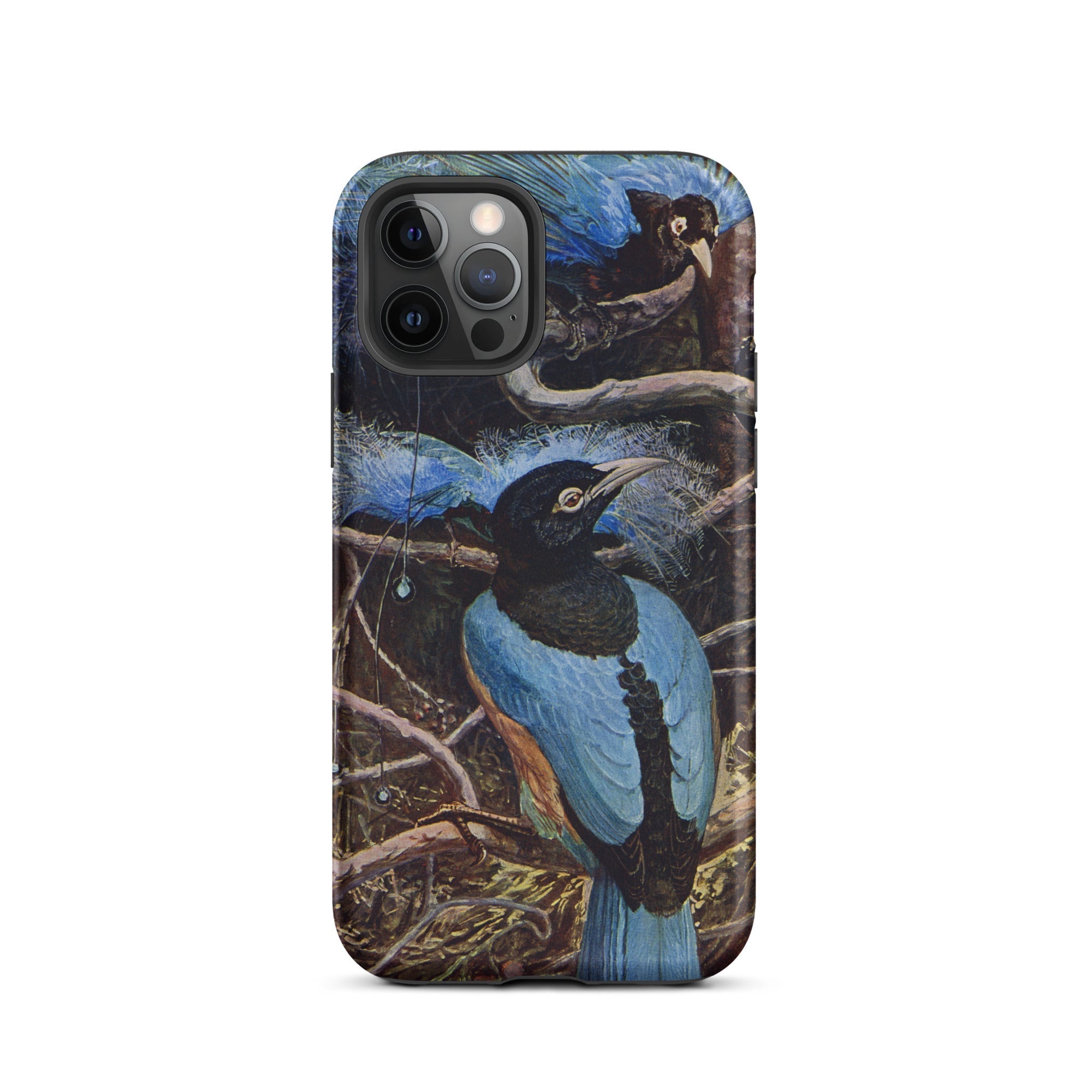 Blue Bird of Paradise Henry Johnston Iphone Case, 12 Pro / Matte, Bird Themed Phone Case