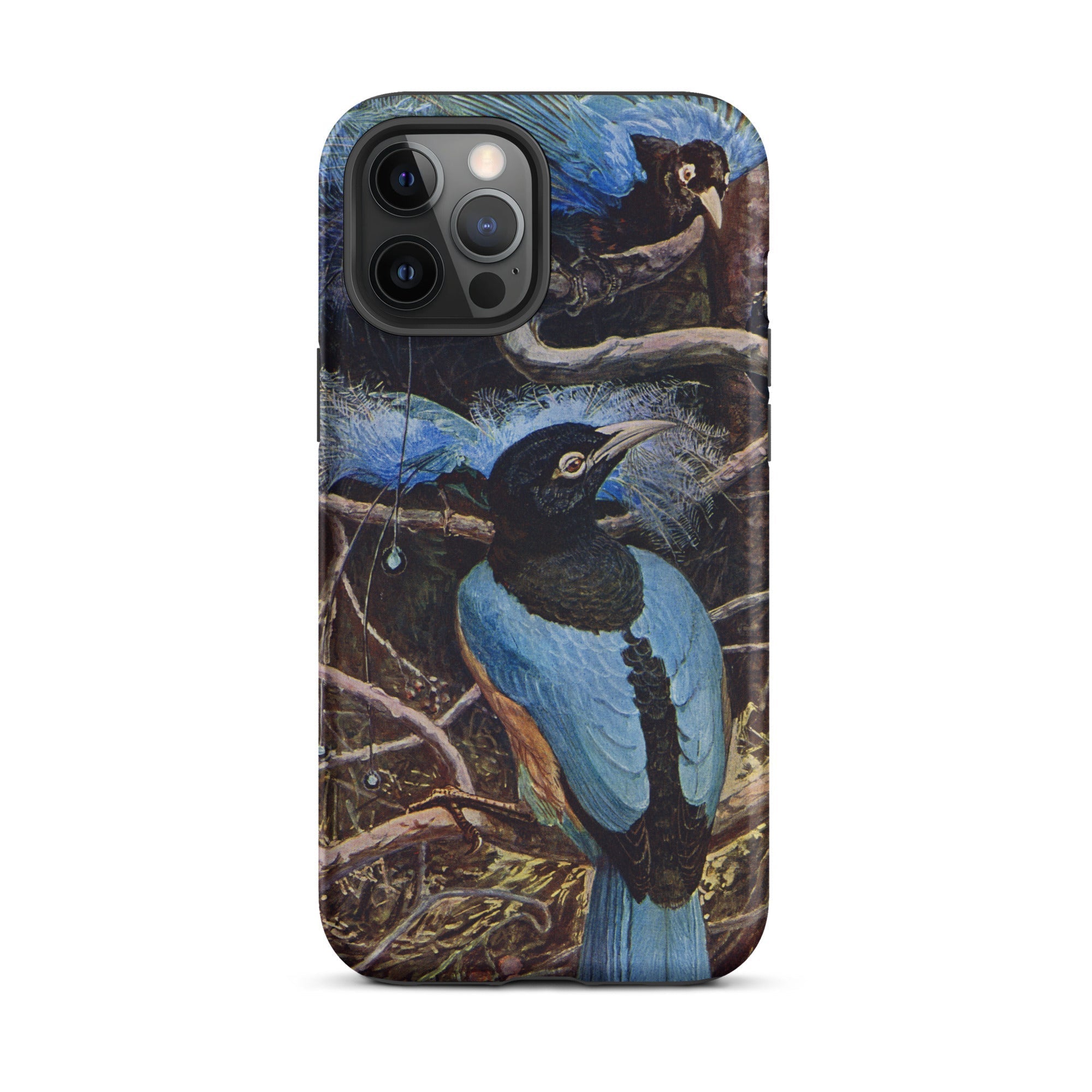 Blue Bird of Paradise Henry Johnston Iphone Case, 12 Pro Max / Matte, Bird Themed Phone Case