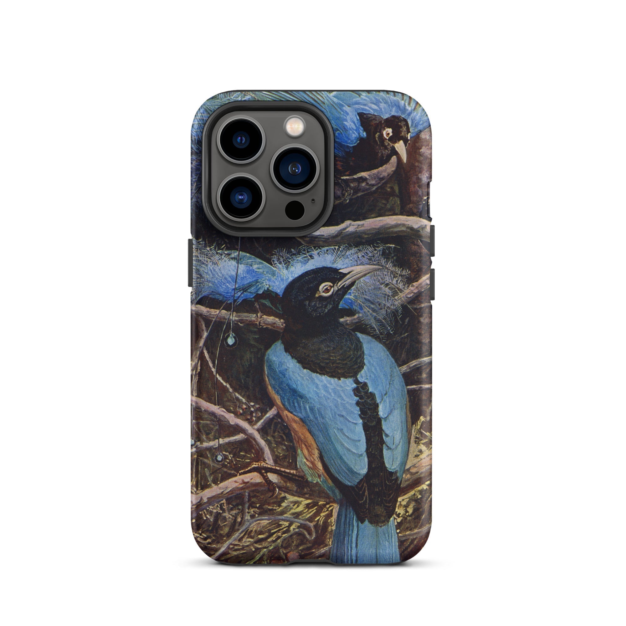 Blue Bird of Paradise Henry Johnston Iphone Case, 13 Pro / Matte, Bird Themed Phone Case