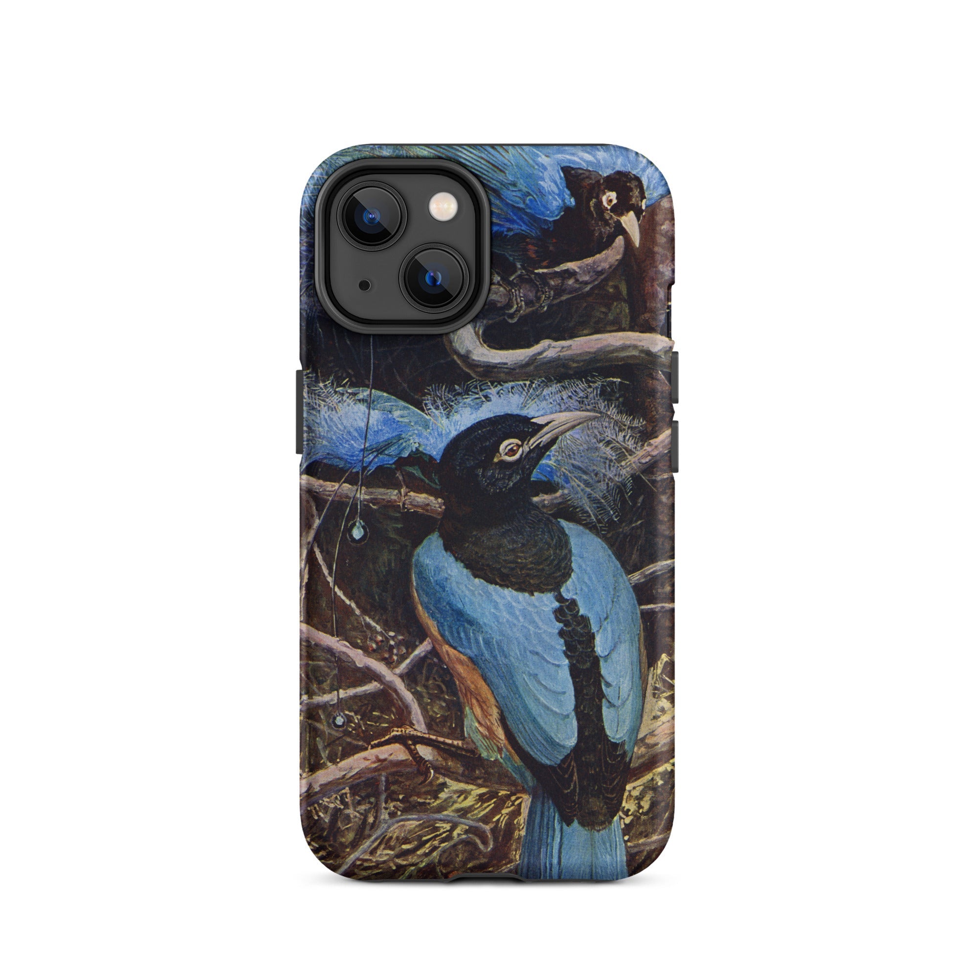 Blue Bird of Paradise Henry Johnston Iphone Case, 14 / Matte, Phone Case Bird Art
