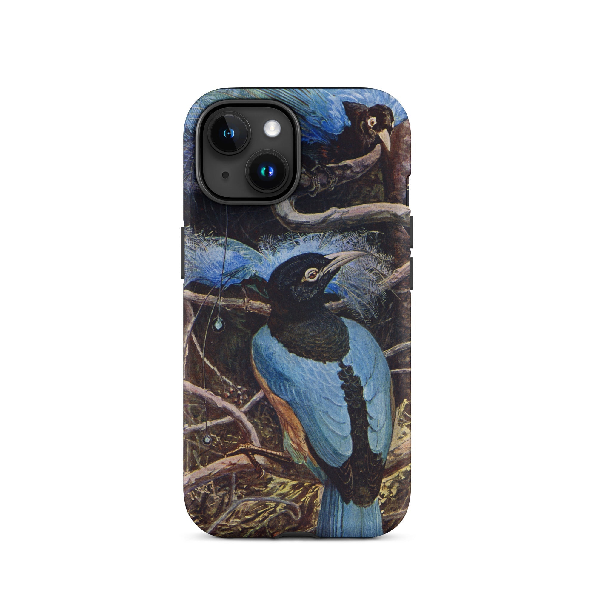 Blue Bird of Paradise Henry Johnston Iphone Case, 15 / Matte, Bird Themed Phone Case