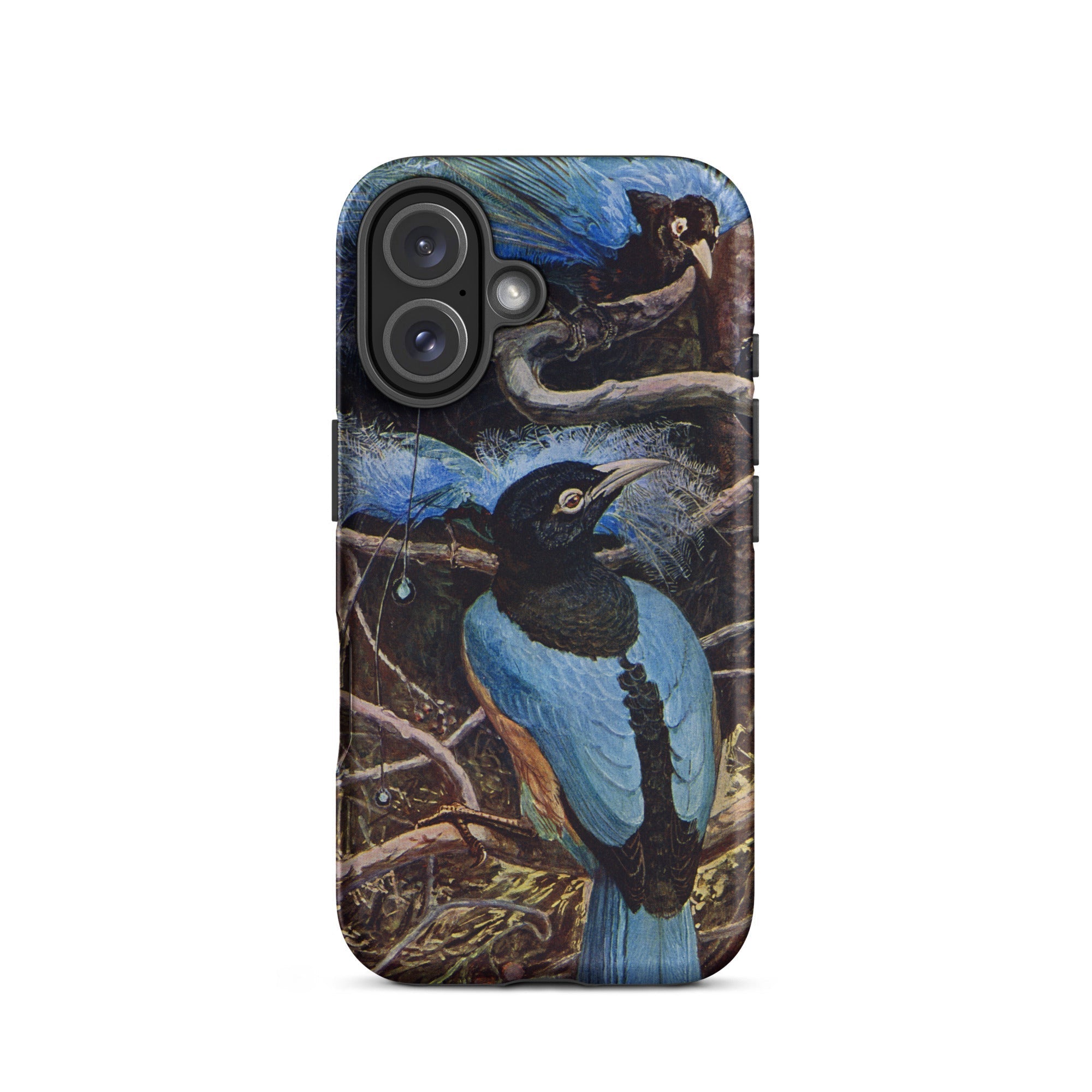 Blue Bird of Paradise Henry Johnston Iphone Case, 16 / Matte, Bird Themed Phone Case