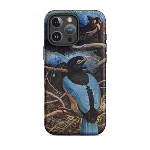 Blue Bird of Paradise - Henry Johnston Iphone Case, 16 Pro Max / Matte, Bird-themed Phone Case