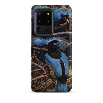 Blue Bird of Paradise - Henry Johnston Samsung Case, Galaxy S20 Ultra / Matte, Smartphone Case Vibrant Blue Bird Design