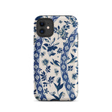 Blue Birds & Florals - Owen Jones Chinoiserie Iphone Case, 11 / Matte, Blue White Floral Patterned Phone Case