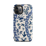 Blue Birds & Florals - Owen Jones Chinoiserie Iphone Case, 11 Pro / Matte, Floral Patterned Phone Case