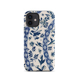 Blue Birds & Florals - Owen Jones Chinoiserie Iphone Case, 12 / Matte, Floral Patterned Phone Case