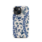Blue Birds & Florals Owen Jones Chinoiserie Iphone Case, 15 / Matte, Blue White Floral Patterned Phone Case