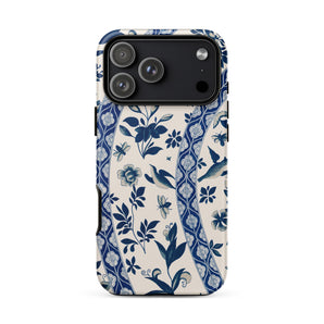 Blue Birds & Florals - Owen Jones Chinoiserie Iphone Case, 17 Pro Max / Matte, Mobile Phone Cases, Toby Leon