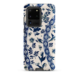 Blue Birds & Florals - Owen Jones Chinoiserie Phone Case, Samsung Galaxy S20 Ultra / Matte, Mobile Cases, Toby Leon