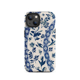 Blue Birds & Florals - Owen Jones Chinoiserie Phone Case Iphone 14 / Matte Floral Patterned Phone Case Owen Jones Chinoiserie, Chinoiserie