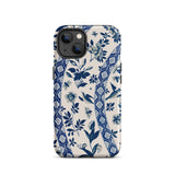 Blue Birds & Florals - Owen Jones Chinoiserie Phone Case Iphone 13 / Matte Floral Patterned Phone Case Owen Jones Chinoiserie, Chinoiserie