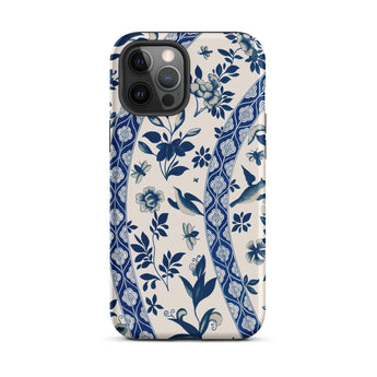Blue Birds & Florals - Owen Jones Chinoiserie Phone Case Iphone 12 Pro Max / Matte Floral Patterned Phone Case Owen Jones Chinoiserie,