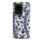 Blue Birds & Florals Owen Jones Chinoiserie Samsung Case, Galaxy S20 Ultra / Matte, White Phone Case Blue Floral Bird Patterns